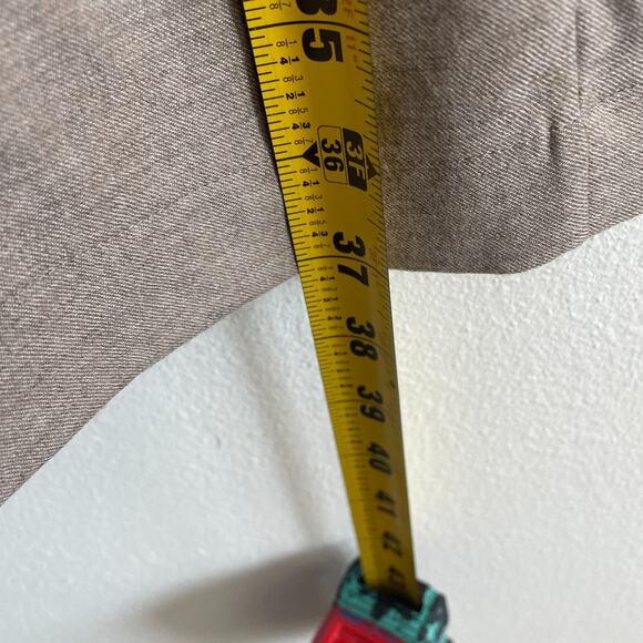 Morpho + Luna Robe Women M Alix Wool Beige Coverup Collared Pockets Quiet Luxury - Picture 4 of 7